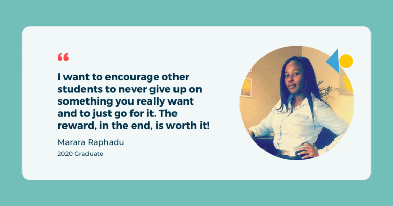 Student spotlight:  Marara Raphadu – What inspired her to study